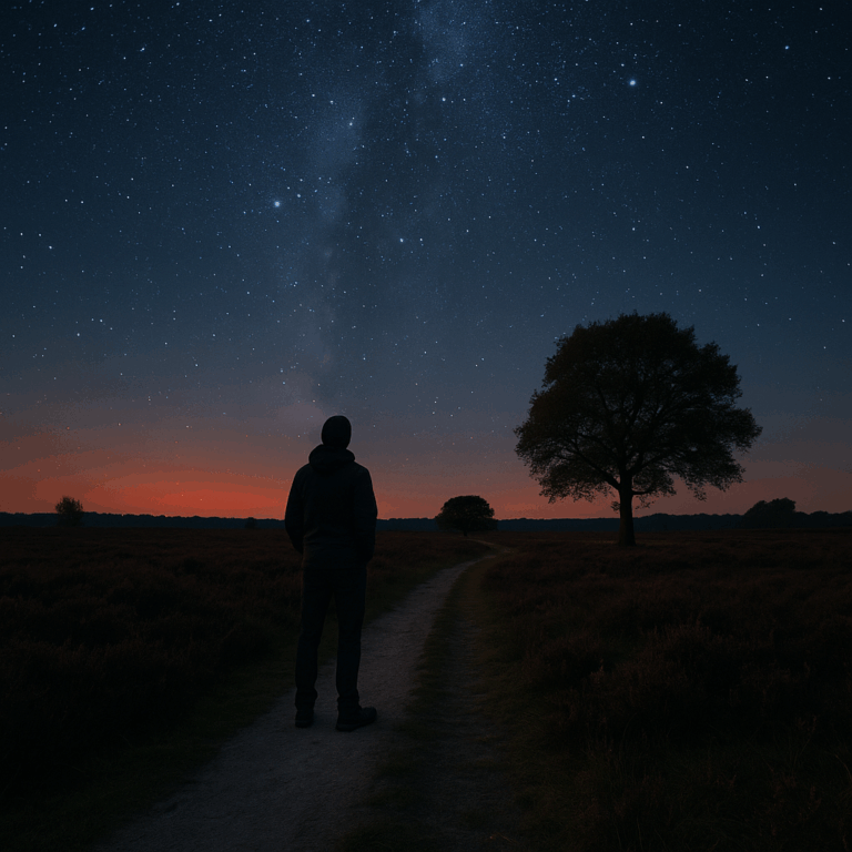 Balloerveld bij nacht